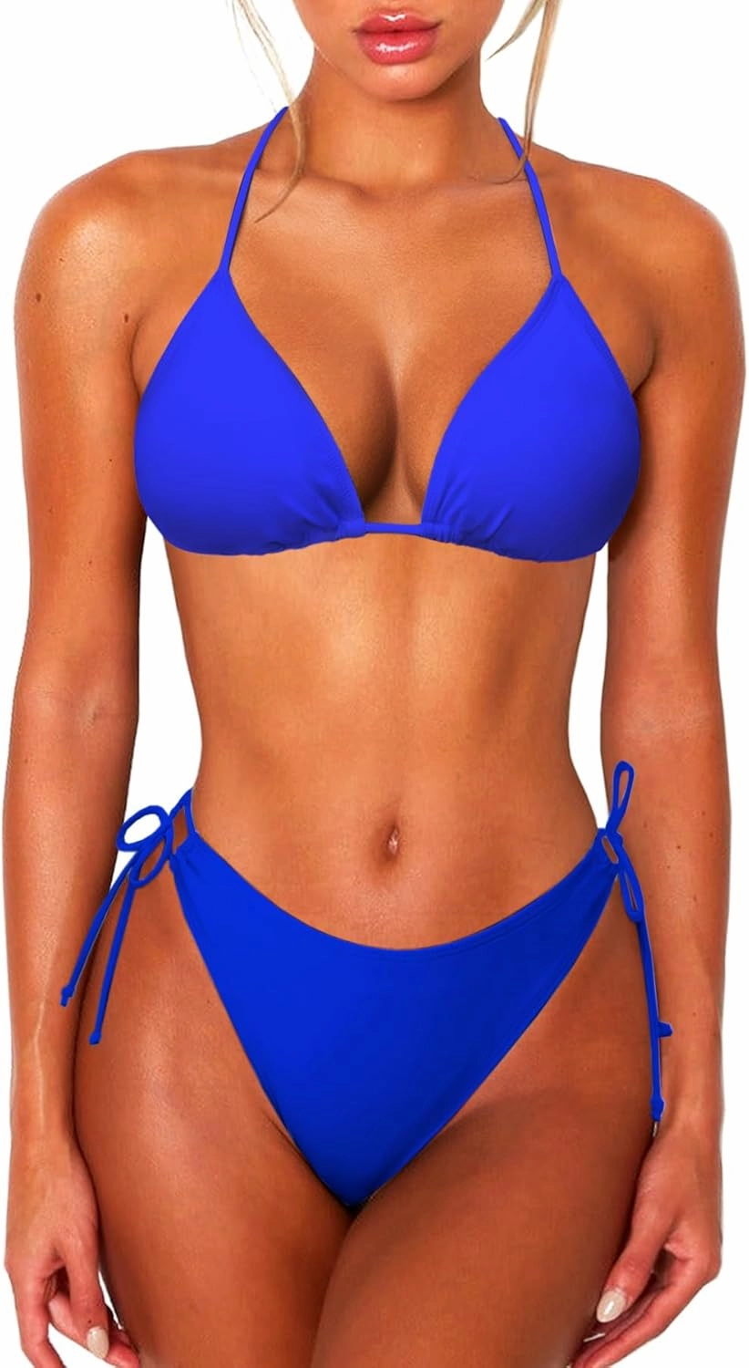 2 Piece Bikini Sets for Women Tummy Control Swimsuits Bikini Tops Full Coverage Bottoms Bathing Suit