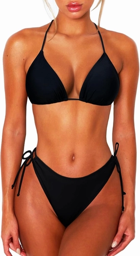 2 Piece Bikini Sets for Women Tummy Control Swimsuits Bikini Tops Full Coverage Bottoms Bathing Suit