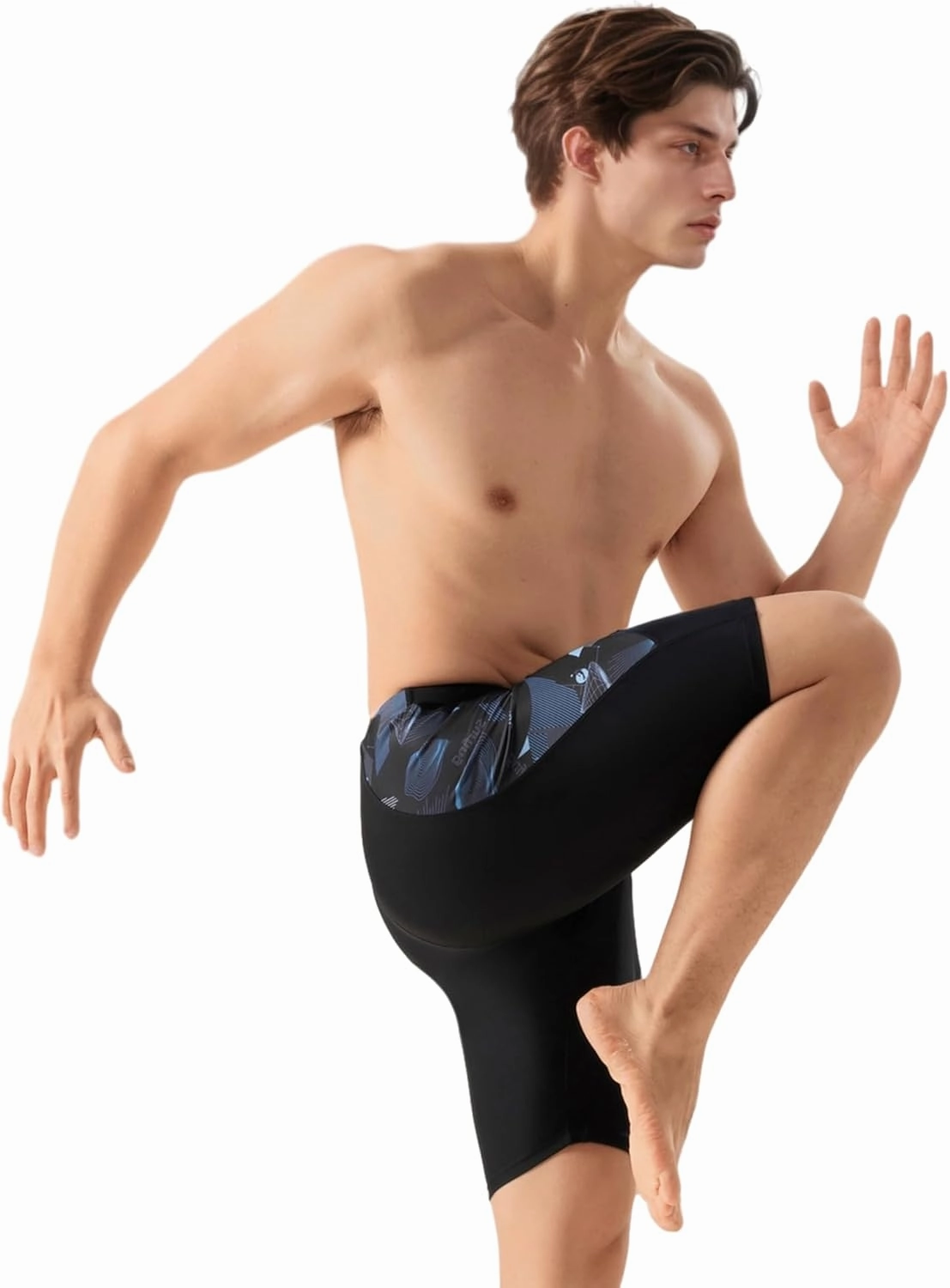 361 Swim Jammers for Men, Pro Racing Training Swimsuit, Chlorine Resistant Endurance Mens Swim Suit Swimwear Tech Pant