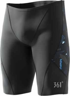361 Swim Jammers for Men, Pro Racing Training Swimsuit, Chlorine Resistant Endurance Mens Swim Suit Swimwear Tech Pant