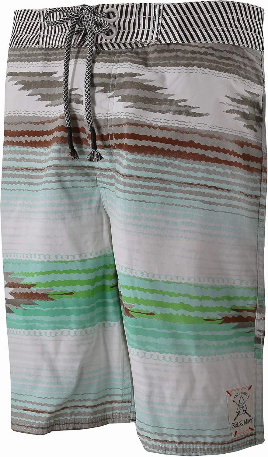 3rd & Army Mens Premium Surf Board Shorts Summer Swimwear Beach Swim Trunks