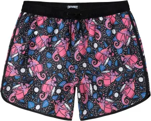 5 Inch Inseam Swimming Shorts Mens Gradient Swim Trunks with Mesh Liner Bathing Suit for Men Vacation