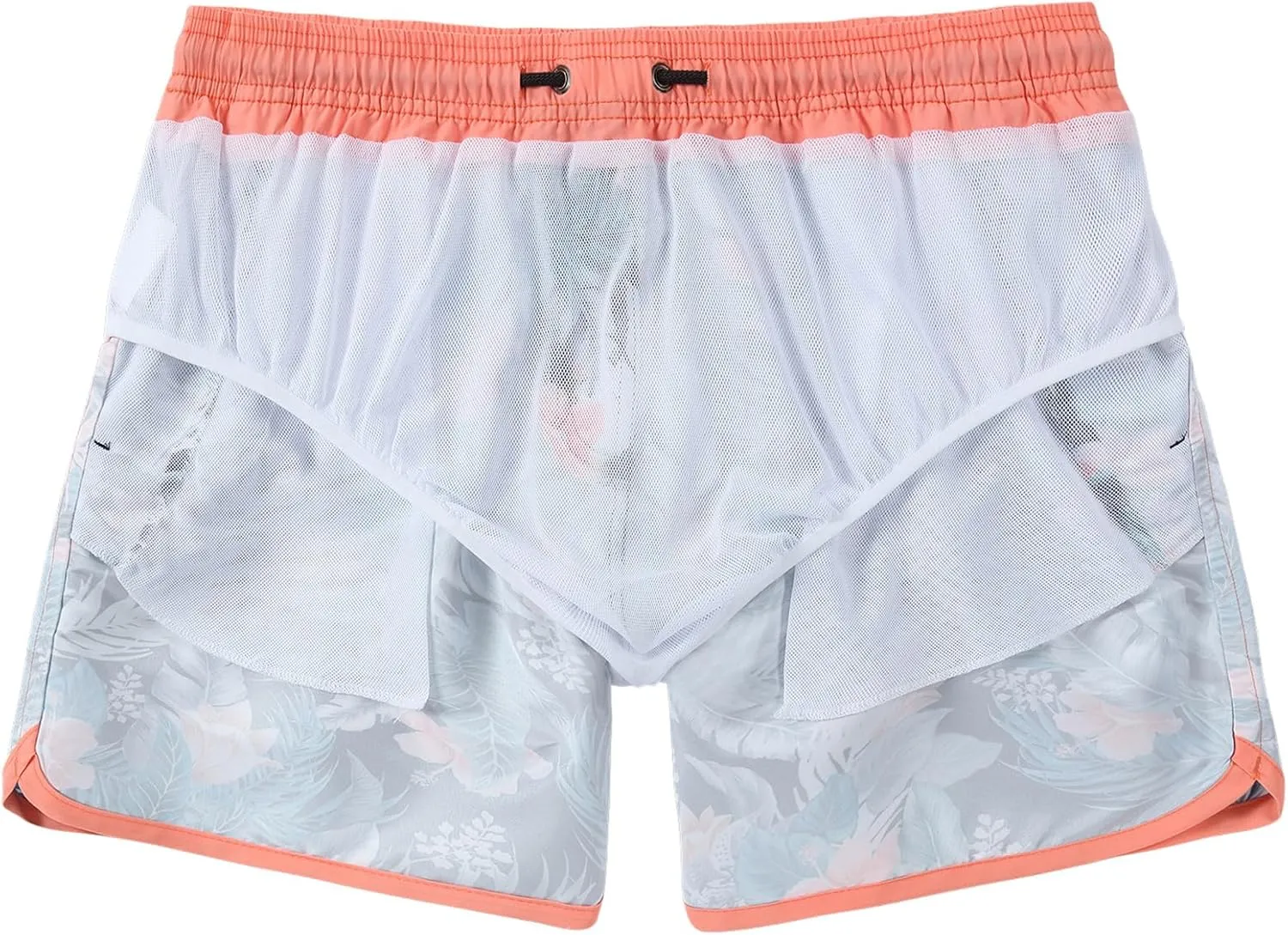 5 Inch Inseam Swimming Shorts Mens Gradient Swim Trunks with Mesh Liner Bathing Suit for Men Vacation