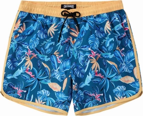 5 Inch Inseam Swimming Shorts Mens Gradient Swim Trunks with Mesh Liner Bathing Suit for Men Vacation