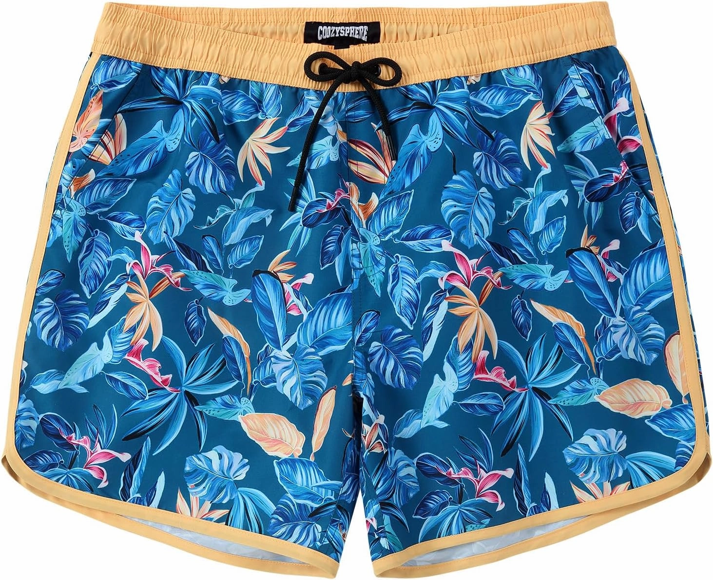5 Inch Inseam Swimming Shorts Mens Gradient Swim Trunks with Mesh Liner Bathing Suit for Men Vacation