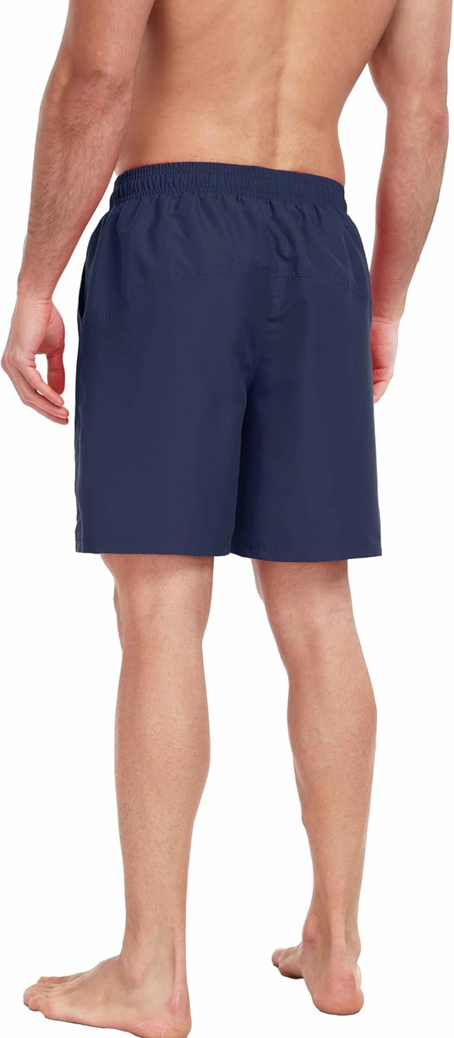Adoretex Men's Guard 18" Swim Board Shorts, 100% Lightweight Polyester Swim Trunks with Mesh Liner