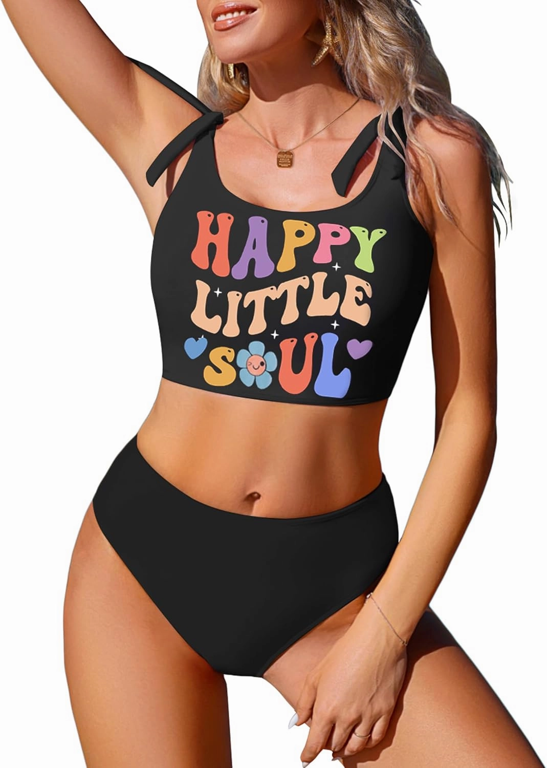 AI'MAGE Womens Bikini Set Cute Tank Top with Sexy Bottom Swimsuit Two Pieces Summer Beach Bathing Suit S-3XL
