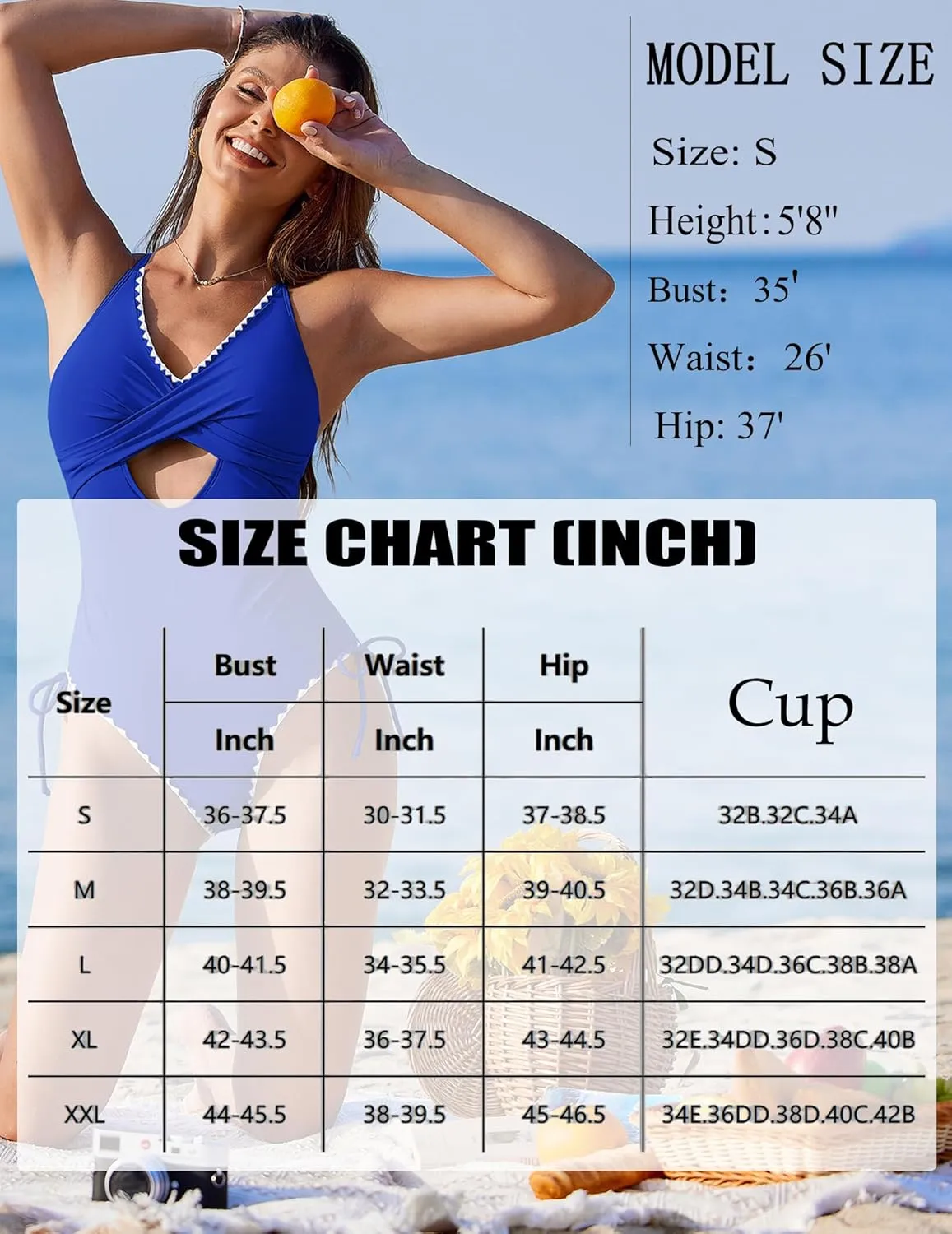 AI'MAGE Women One Piece Swimsuit 2025 Tummy Control Cutout Bathing Suit Wrap Tie Back Swimwear Shell Stitched