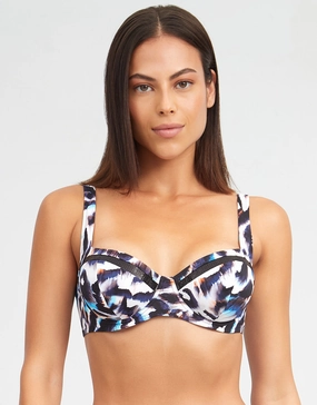 Alika Balcony Bikini Top - Animal