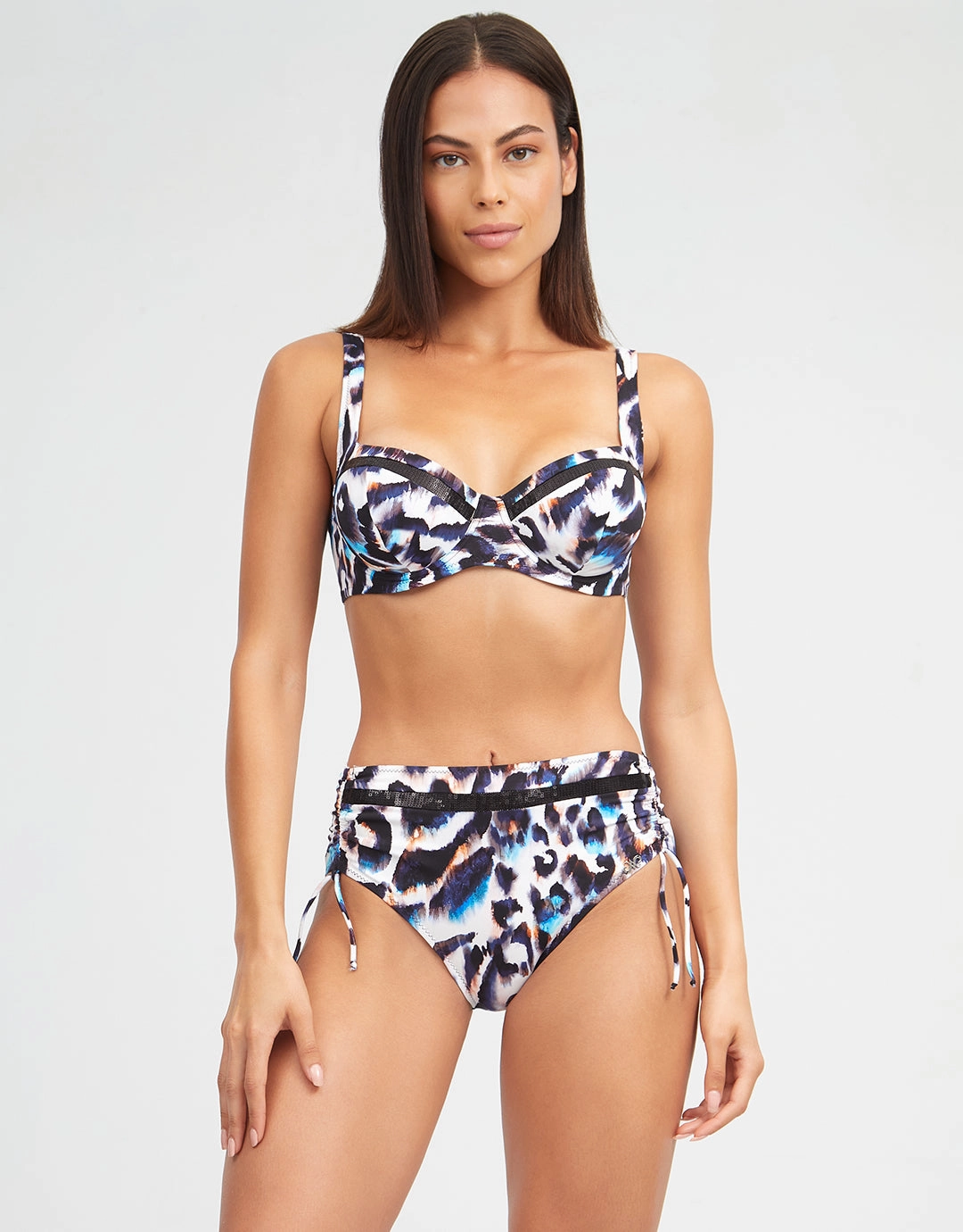 Alika Balcony Bikini Top - Animal