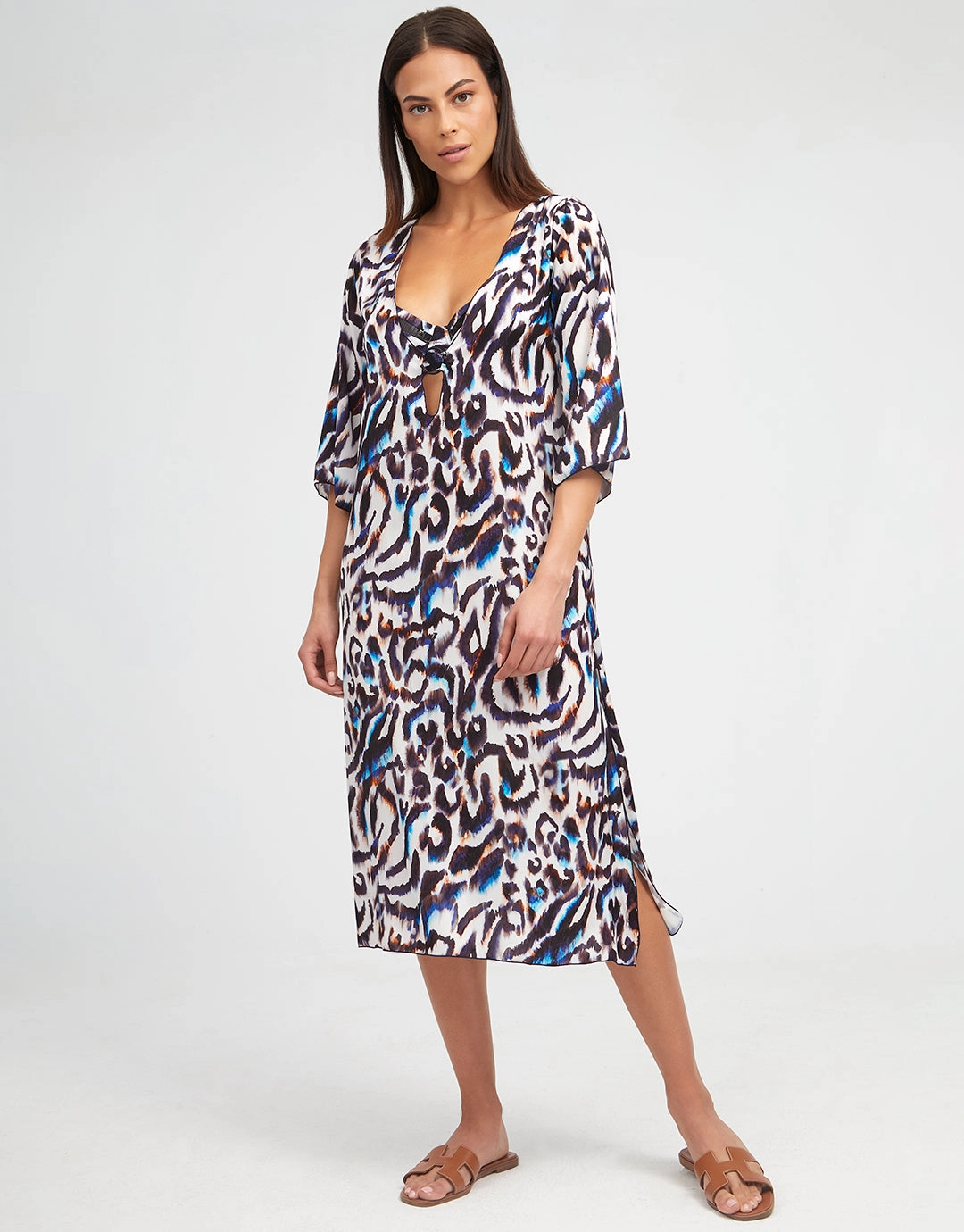 Alika Beach Dress - Animal