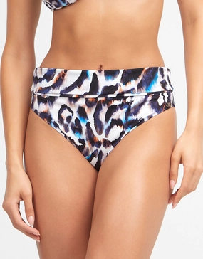 Alika Fold Band Bikini Pant - Animal