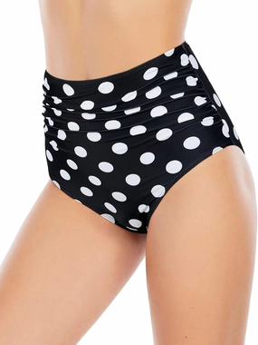 American Trends High Waisted Bikini Bottoms Ruched Tummy Control Swimsuits Bottoms Sexy Swim Bottom Bathing Suits for Women