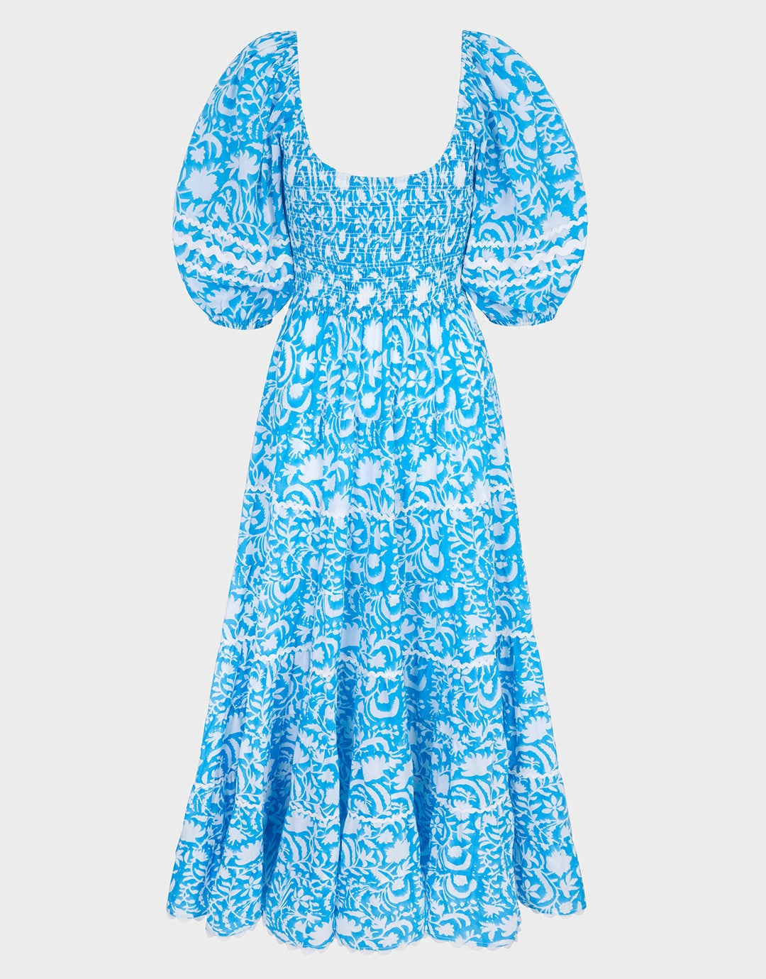 Angelina Dress - Aqua Begonia