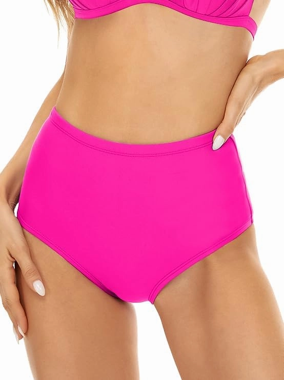 Annbon Slimming Artifact High Waisted Bikini Bottom Tummy Control Full Coverage Bikini Bottom Swimsuit Bottoms for Women