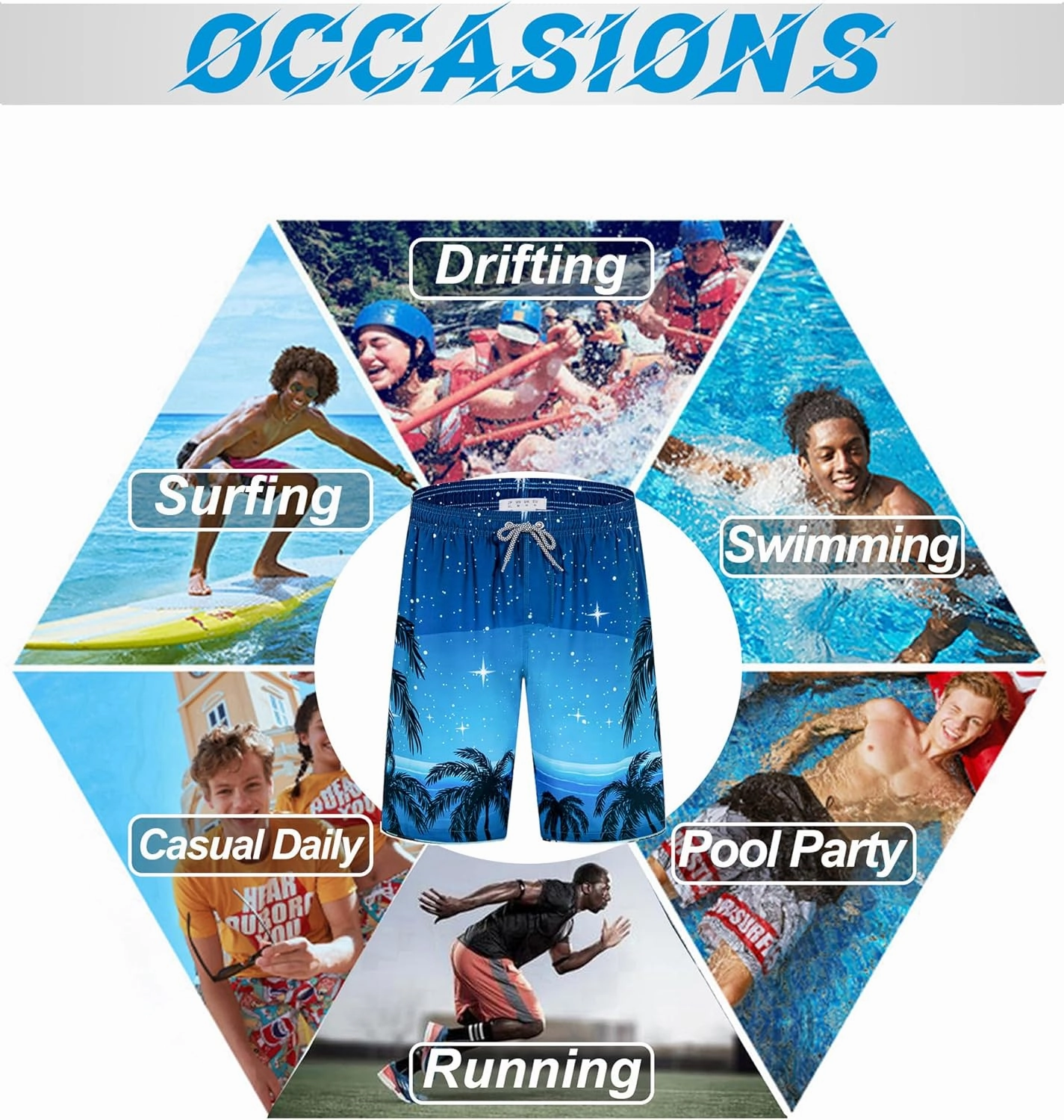 APTRO Men's Swim Trunks 9" Quick Dry Swimsuits Beach Bathing Suits Swim Shorts Mesh Liner