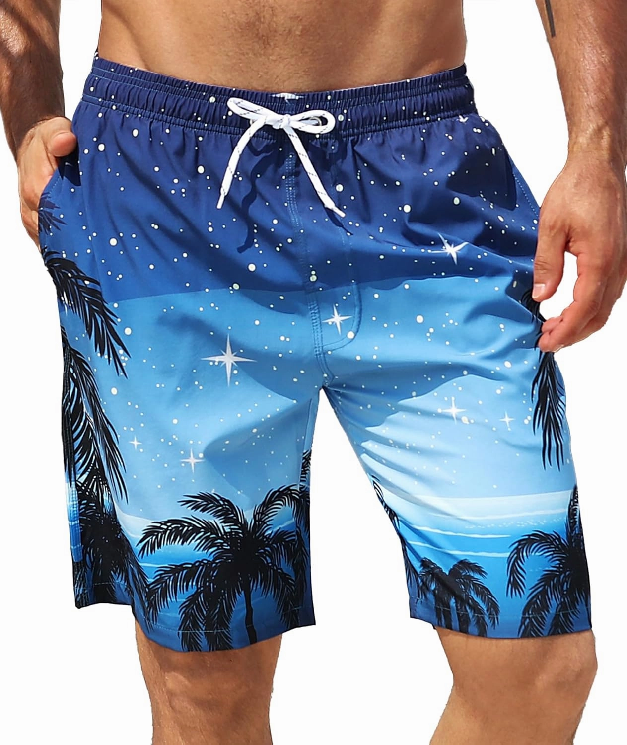 APTRO Men's Swim Trunks 9" Quick Dry Swimsuits Beach Bathing Suits Swim Shorts Mesh Liner