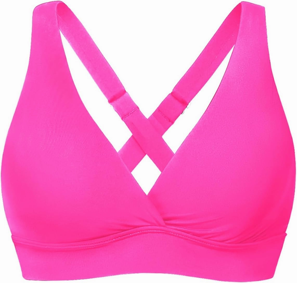 Aqua Eve Women Bikini Top Only Push Up Swimsuit Top Padded Bathing Suit Top for Large Bust