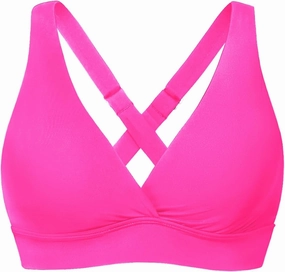 Aqua Eve Women Bikini Top Only Push Up Swimsuit Top Padded Bathing Suit Top for Large Bust