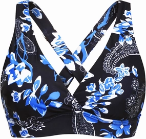 Aqua Eve Women Bikini Top Only Push Up Swimsuit Top Padded Bathing Suit Top for Large Bust