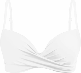 Aqua Eve Women Underwire Bikini Top Only - 2025 Push Up Swim Top Padded Bra Swimsuit