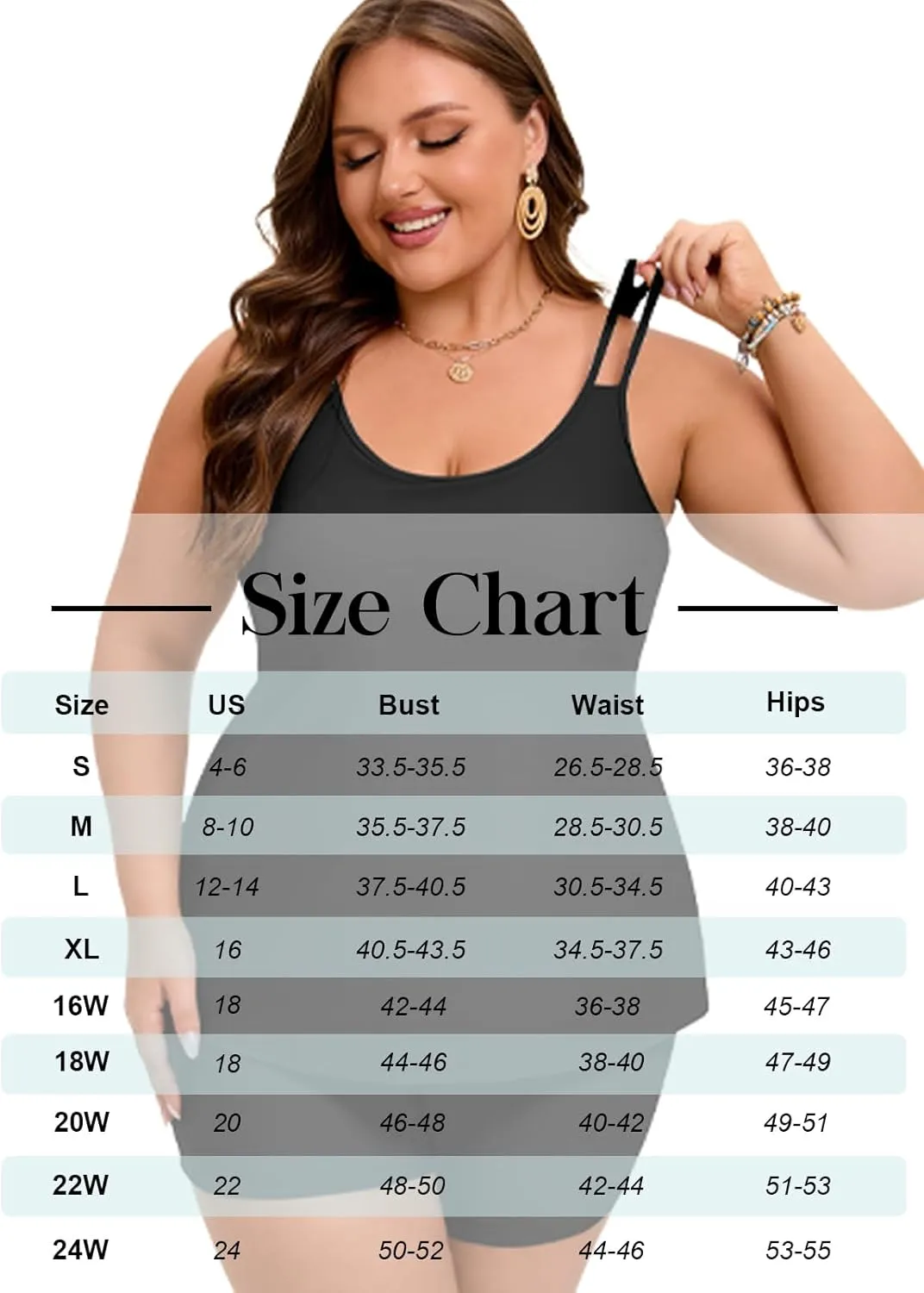 Arolina Tankini Swimsuits for Women Tummy Control Two Piece Bathing Suits Flowy Swim Tops with Boy Shorts