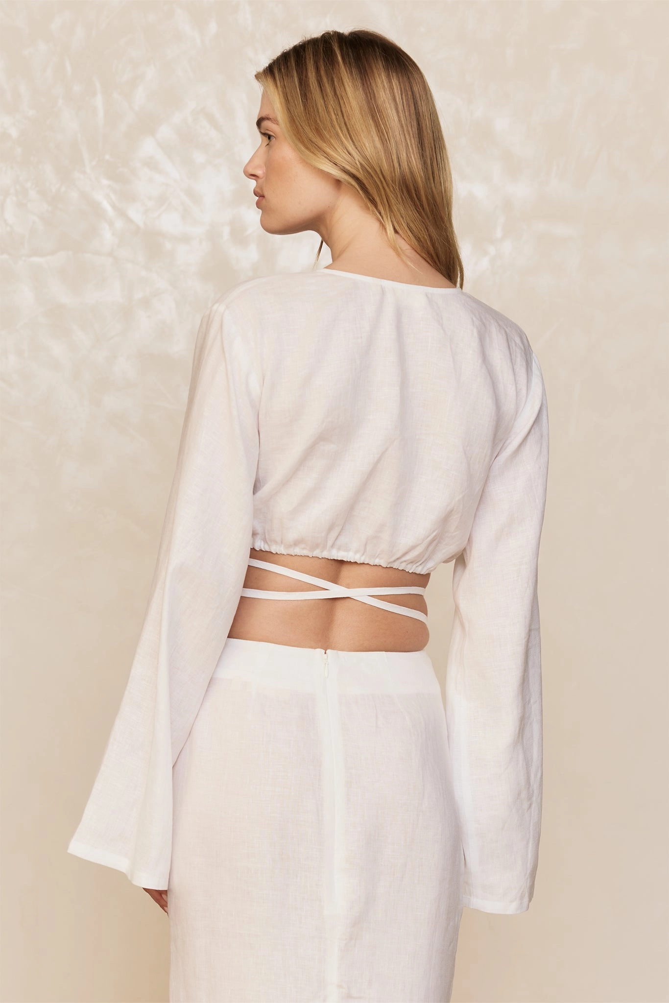 Azores Top - White Linen