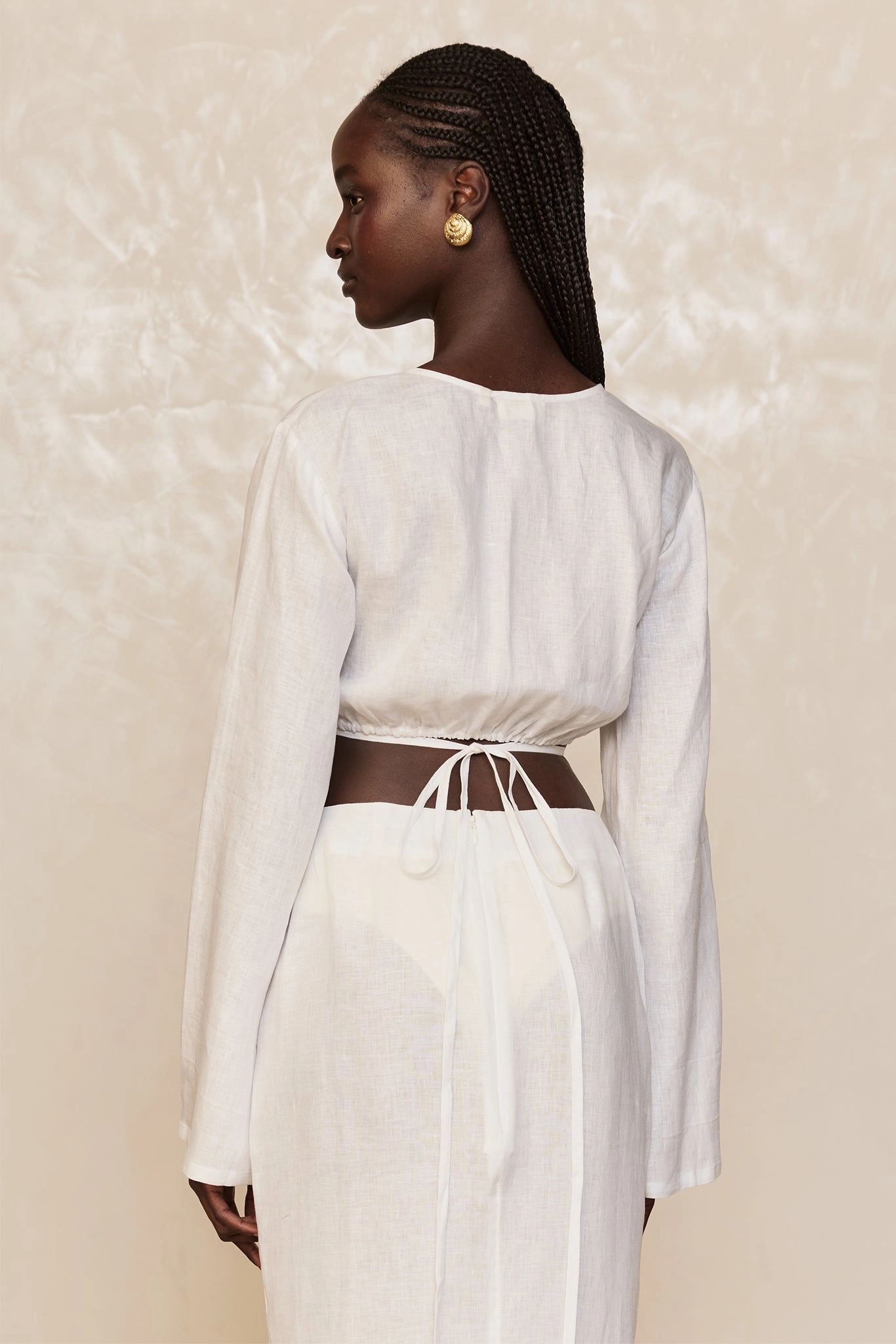 Azores Top - White Linen
