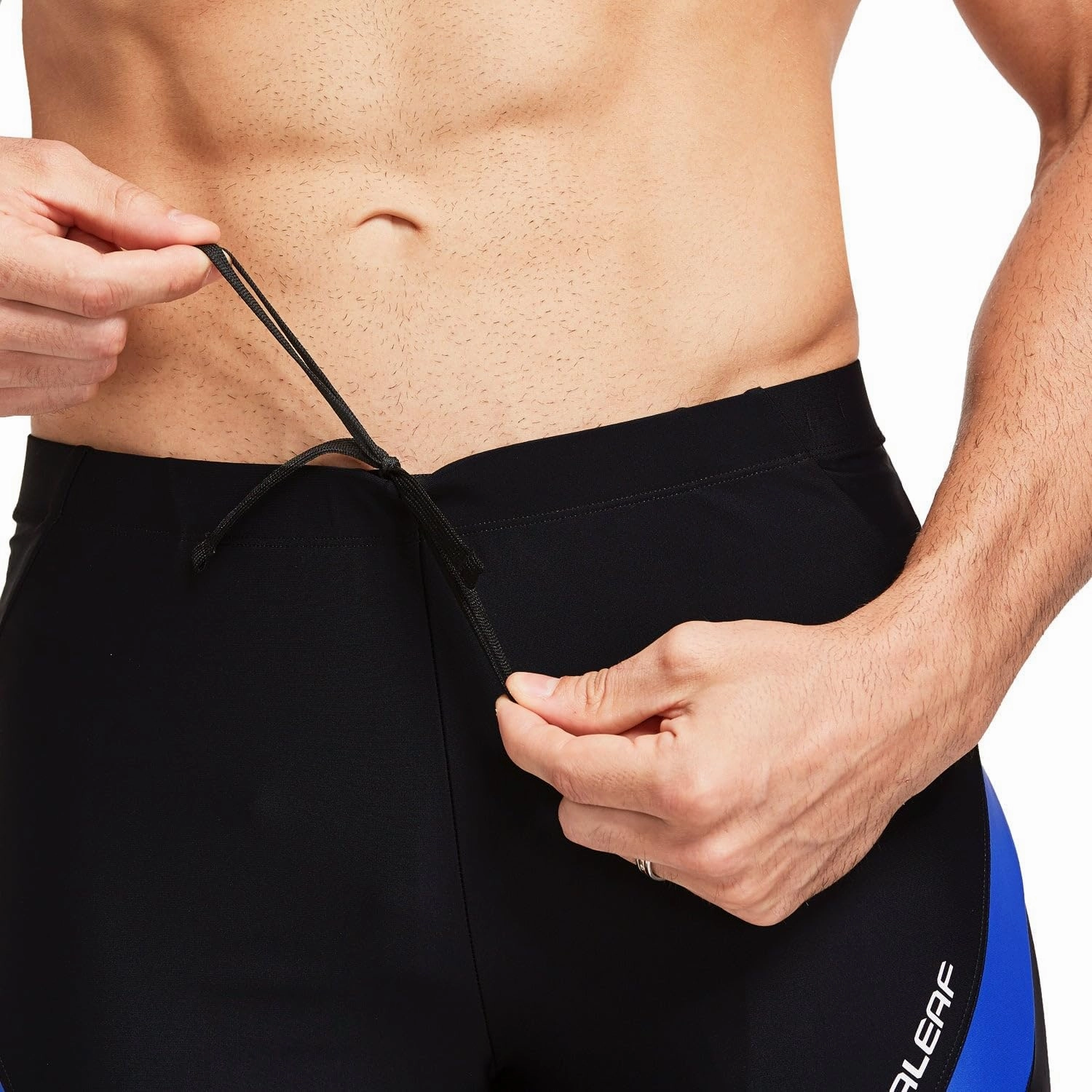 baleaf Men's Square Leg Athletic Swim Jammers Durable Training Splice Team Swimsuit
