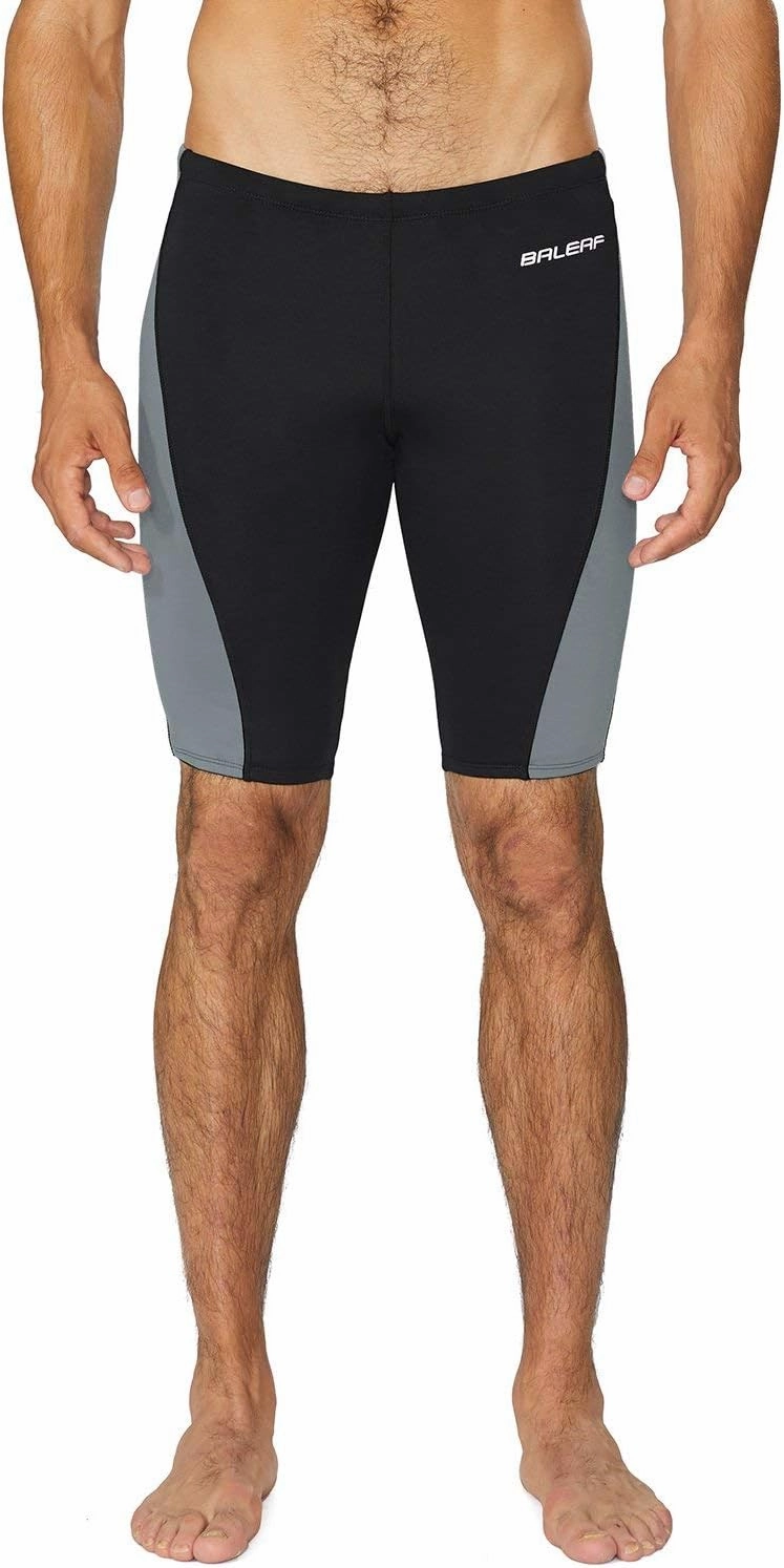baleaf Men's Swimsuit Swim Jammers Athletic Training Swimwear Durable Team Lap Swimming Racing Competition