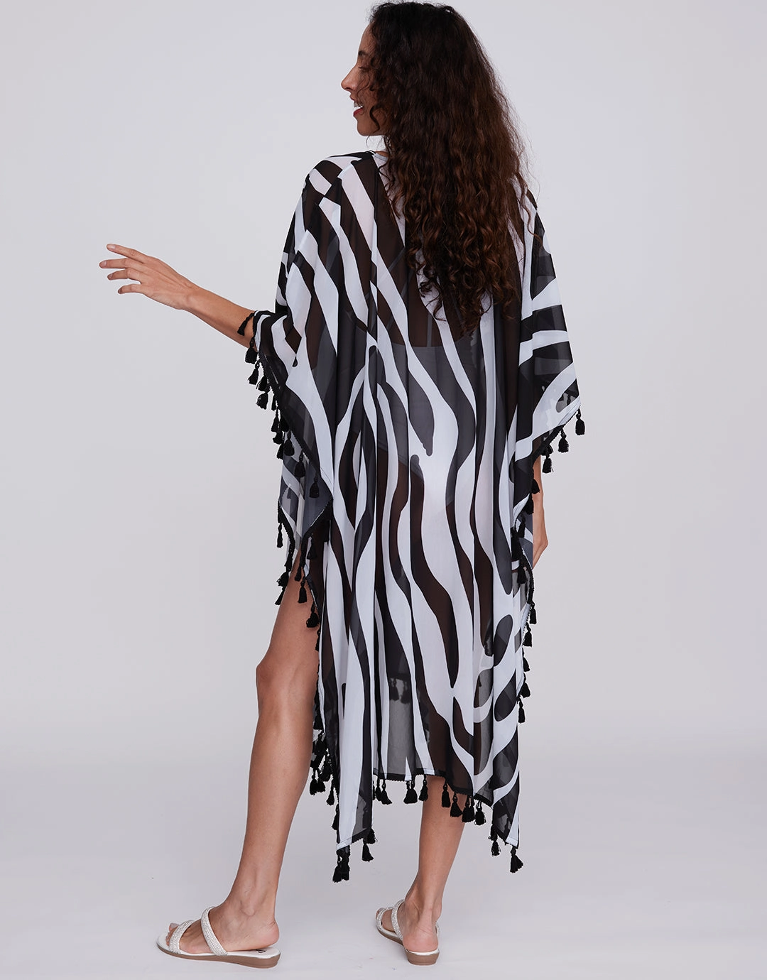 Bali Kaftan - Black and White