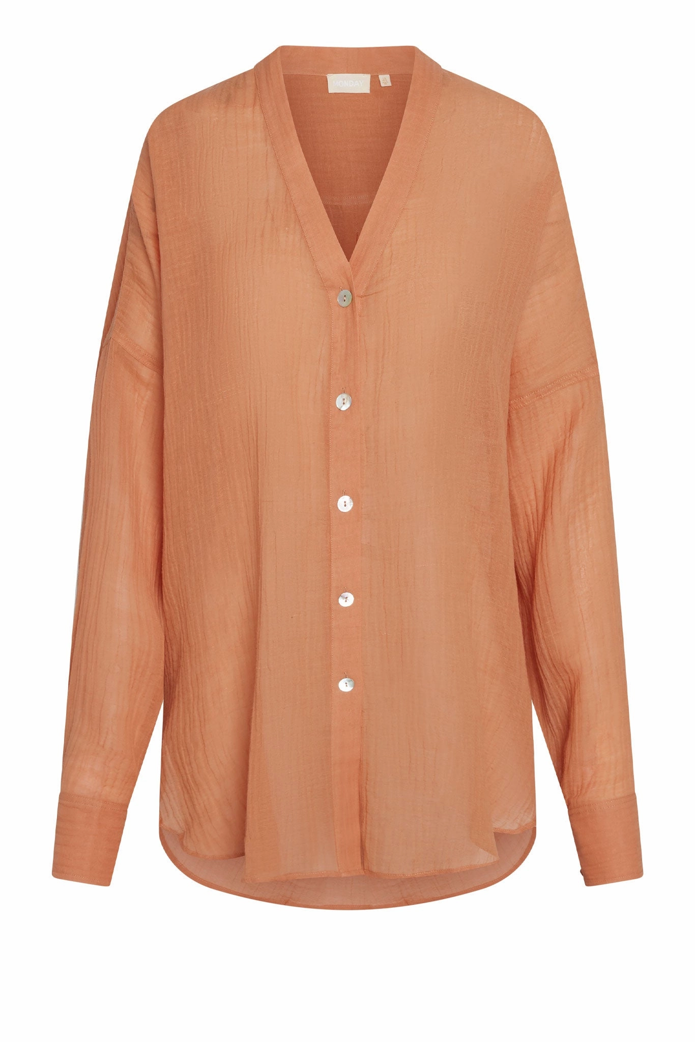 Barcelona Tunic - Desert Rose Crinkle Linen