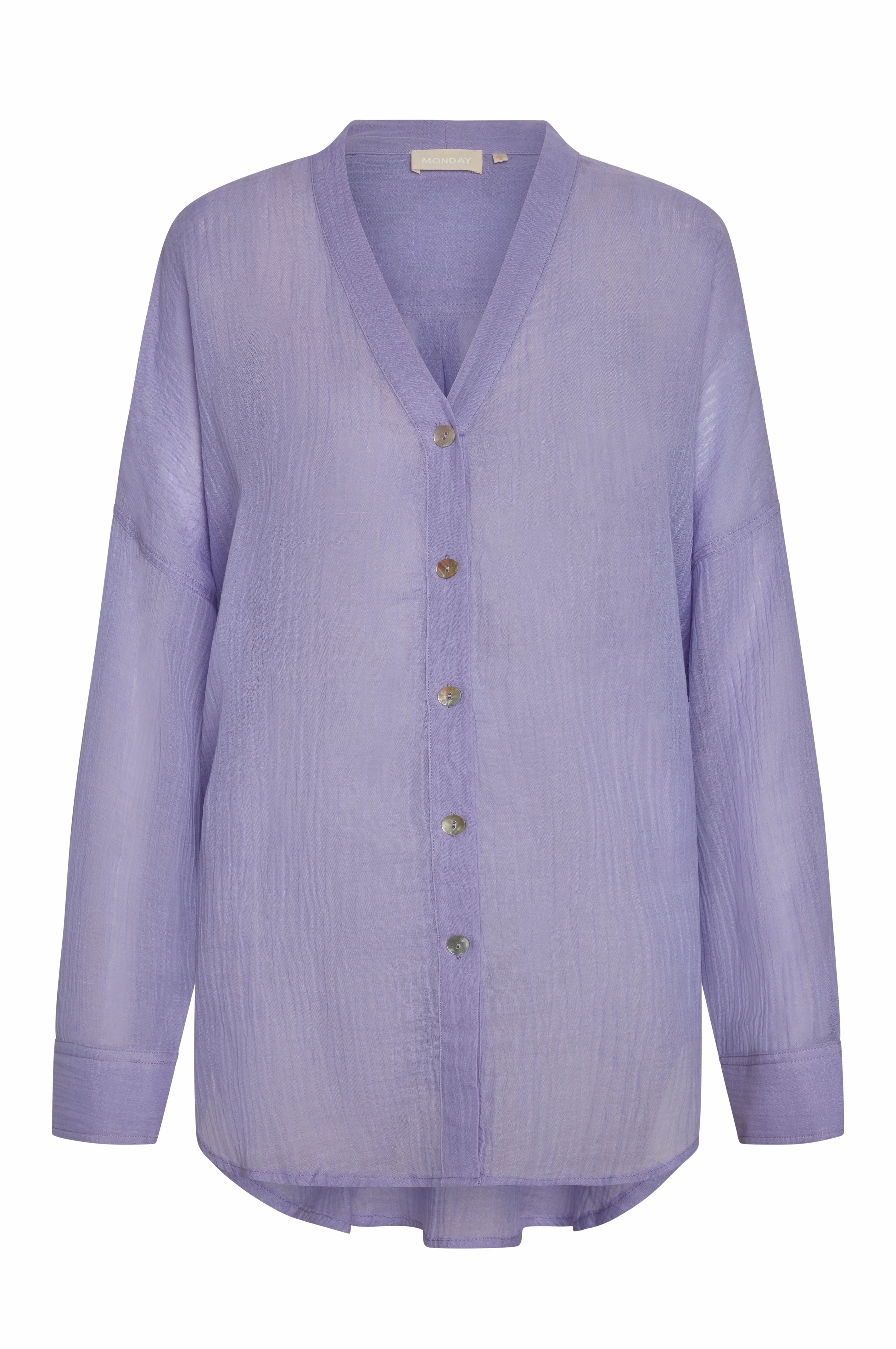 Barcelona Tunic - Wisteria Crinkle Linen