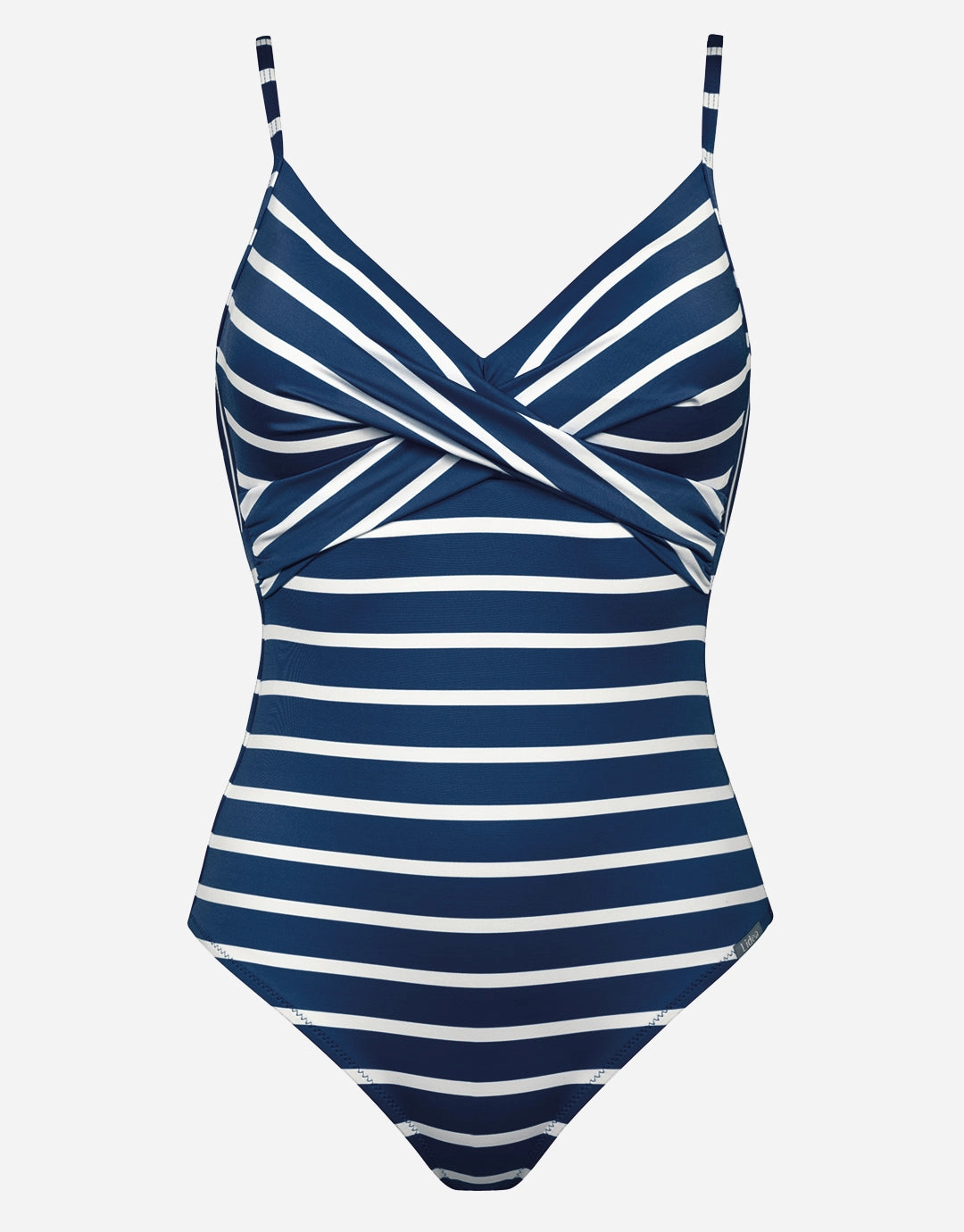 Bay Games Twist Front Swimsuit - Sea White