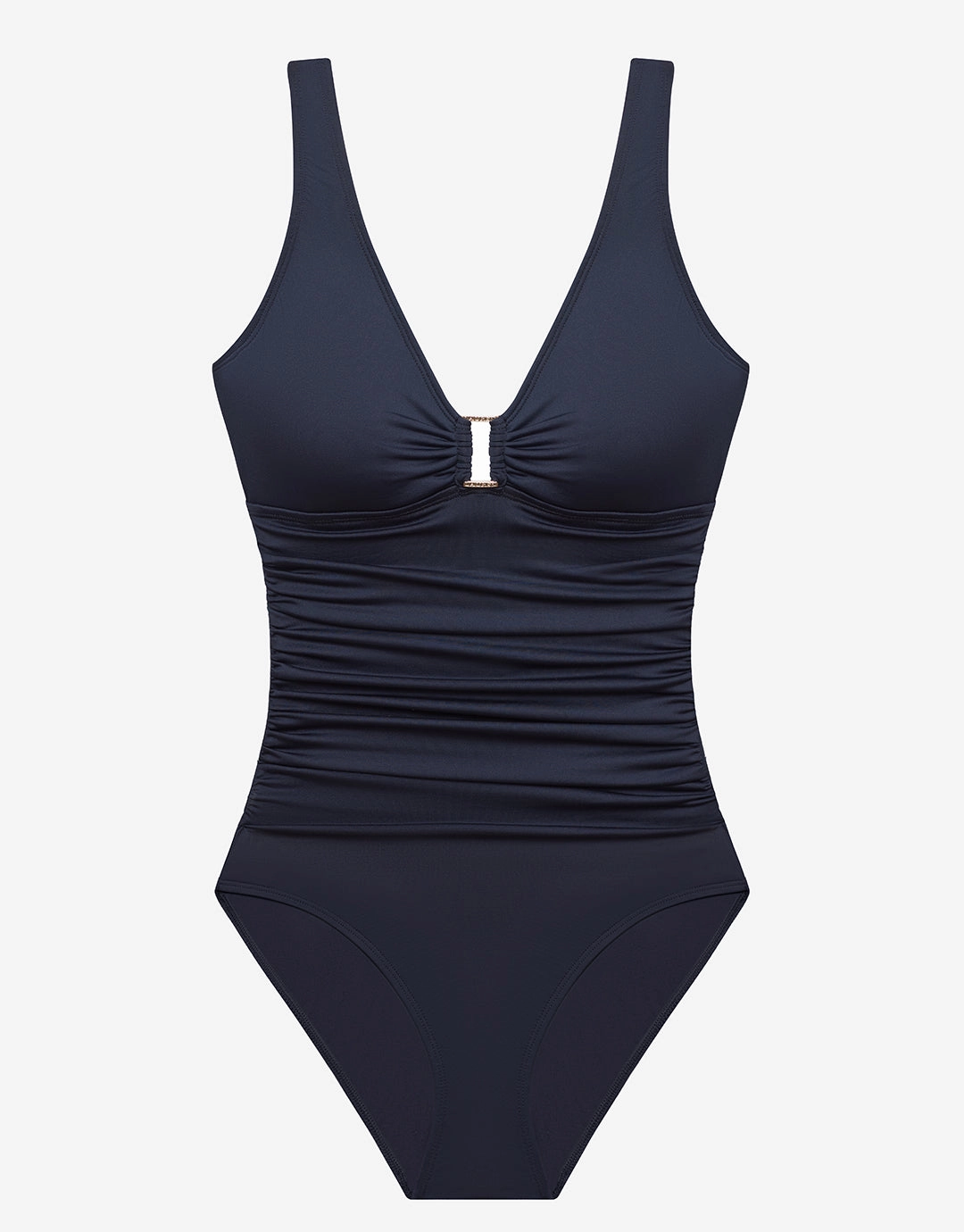 Beach Club Solids Ring OTS Underwired Swimsuit - Dark Navy