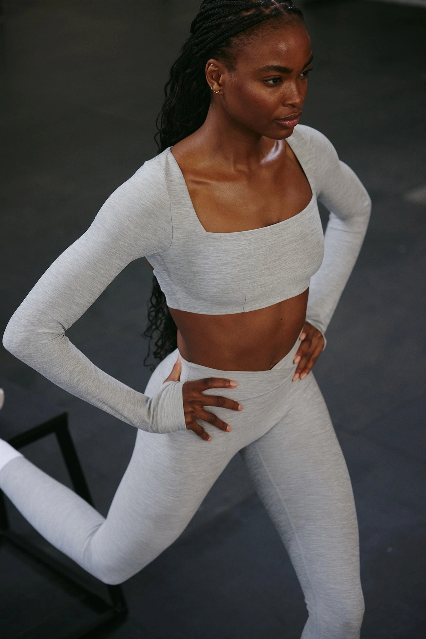 Bellevue Top - Heather Grey