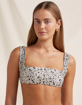 Bisou Vacances Crop Bikini Top - Ditsy Floral