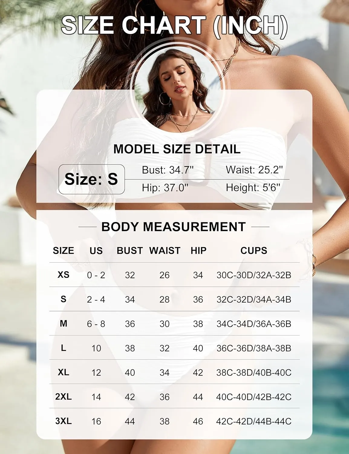Blooming Jelly Womens Bandeau Bikini Sets Sexy Strapless Two Piece Swimsuit Cheeky High Cut Cute Ribbed Ladies Bathing Suit