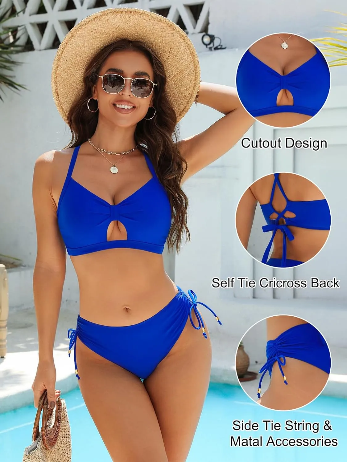 Blooming Jelly Womens Bikini Sets Cheeky Two Piece Swimsuit 2025 String Curvy Cutout Bathing Suit