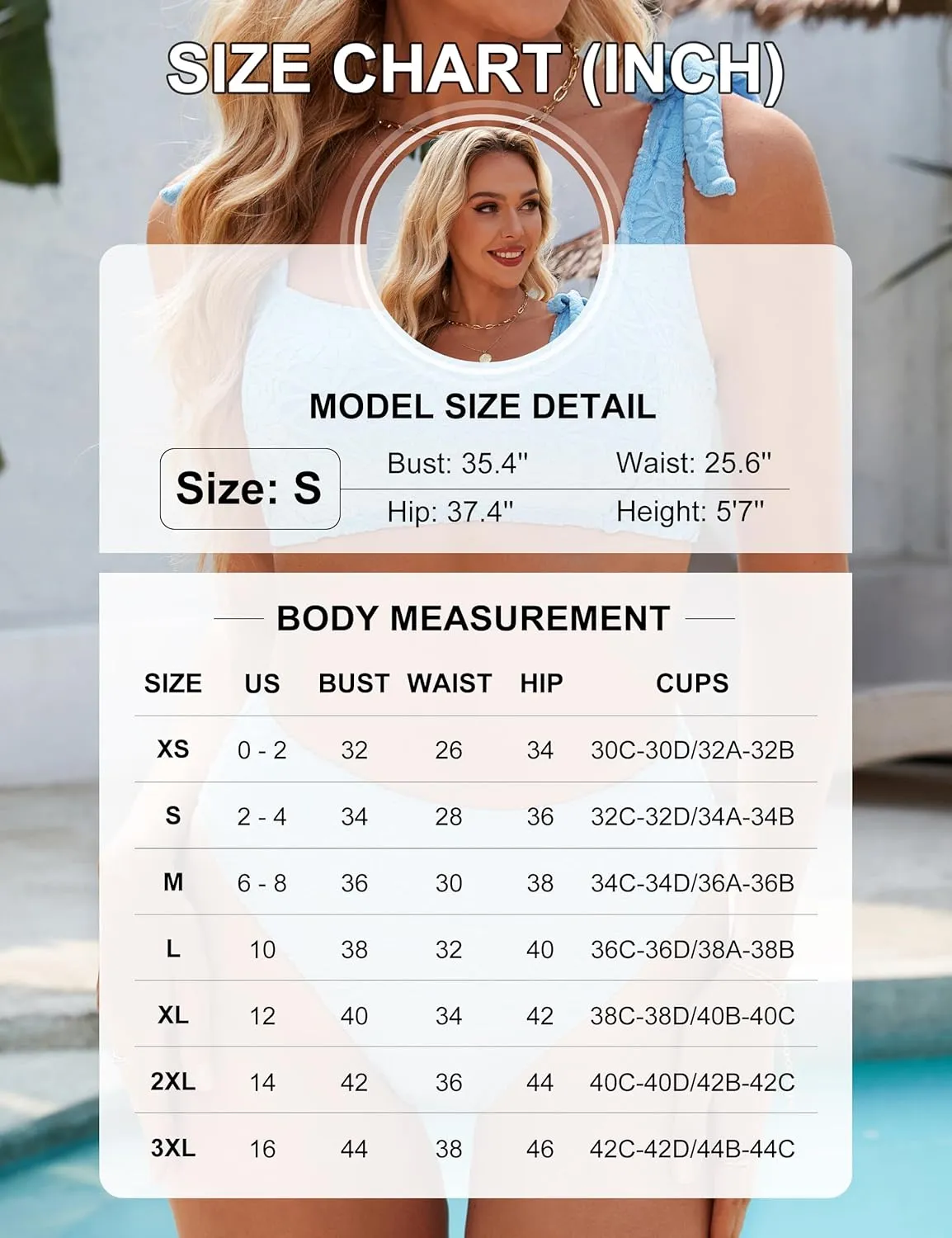 Blooming Jelly Womens High Waisted Bikini Set Tie Strap Jacquard Terry Cloth 2 Piece Swimsuit Modest Cute Retro Bathing Suit