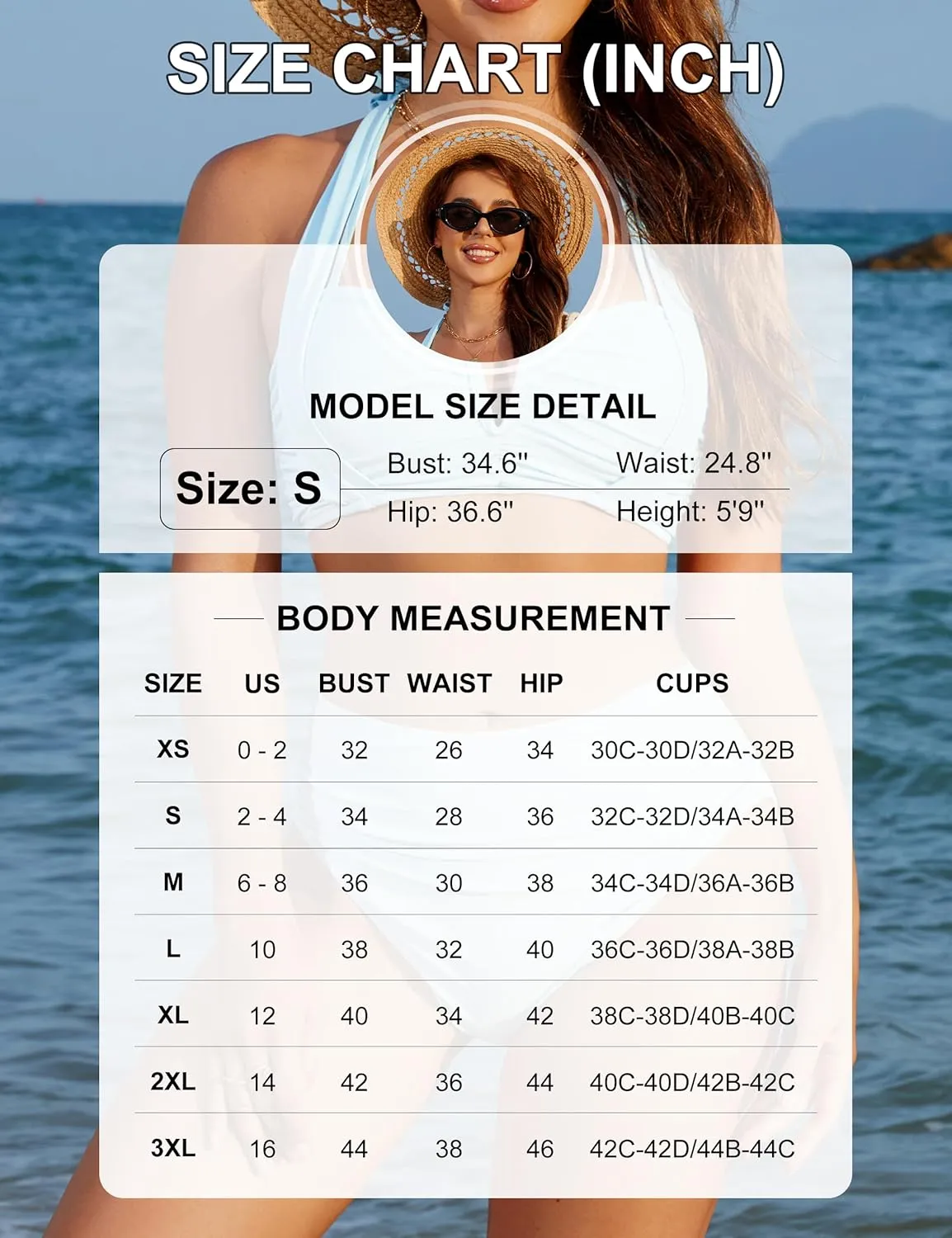 Blooming Jelly Womens High Waisted Bikini Sets Tummy Control Bathing Suit Two Piece Retro Halter Swim Suits 2025