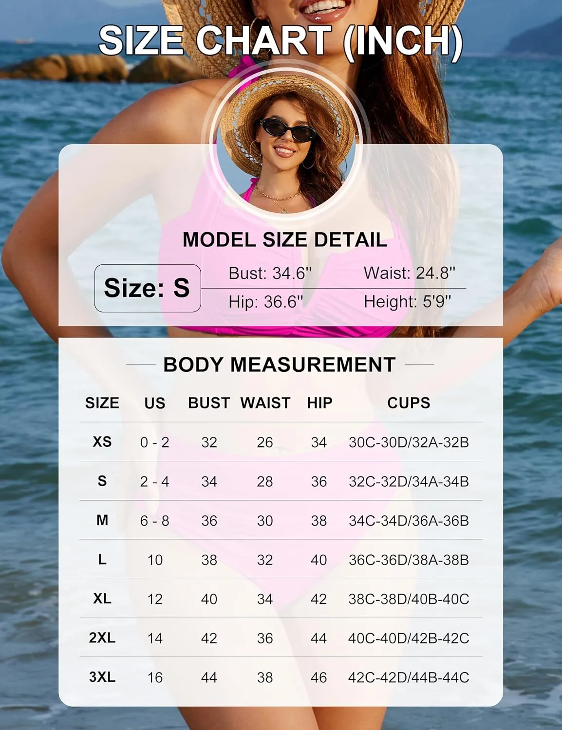 Blooming Jelly Womens High Waisted Bikini Sets Tummy Control Bathing Suit Two Piece Retro Halter Swim Suits 2025
