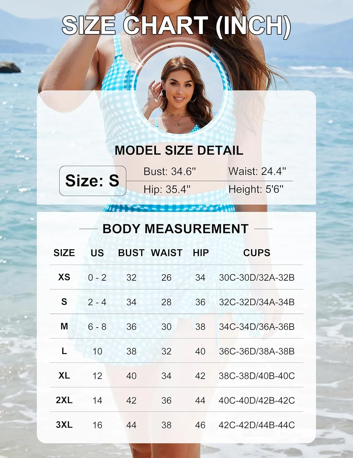 Blooming Jelly Women's High Waisted Bikini Sets Tummy Control Swim Skirt Two Piece Swim Suit 2025 Retro Swimsuit
