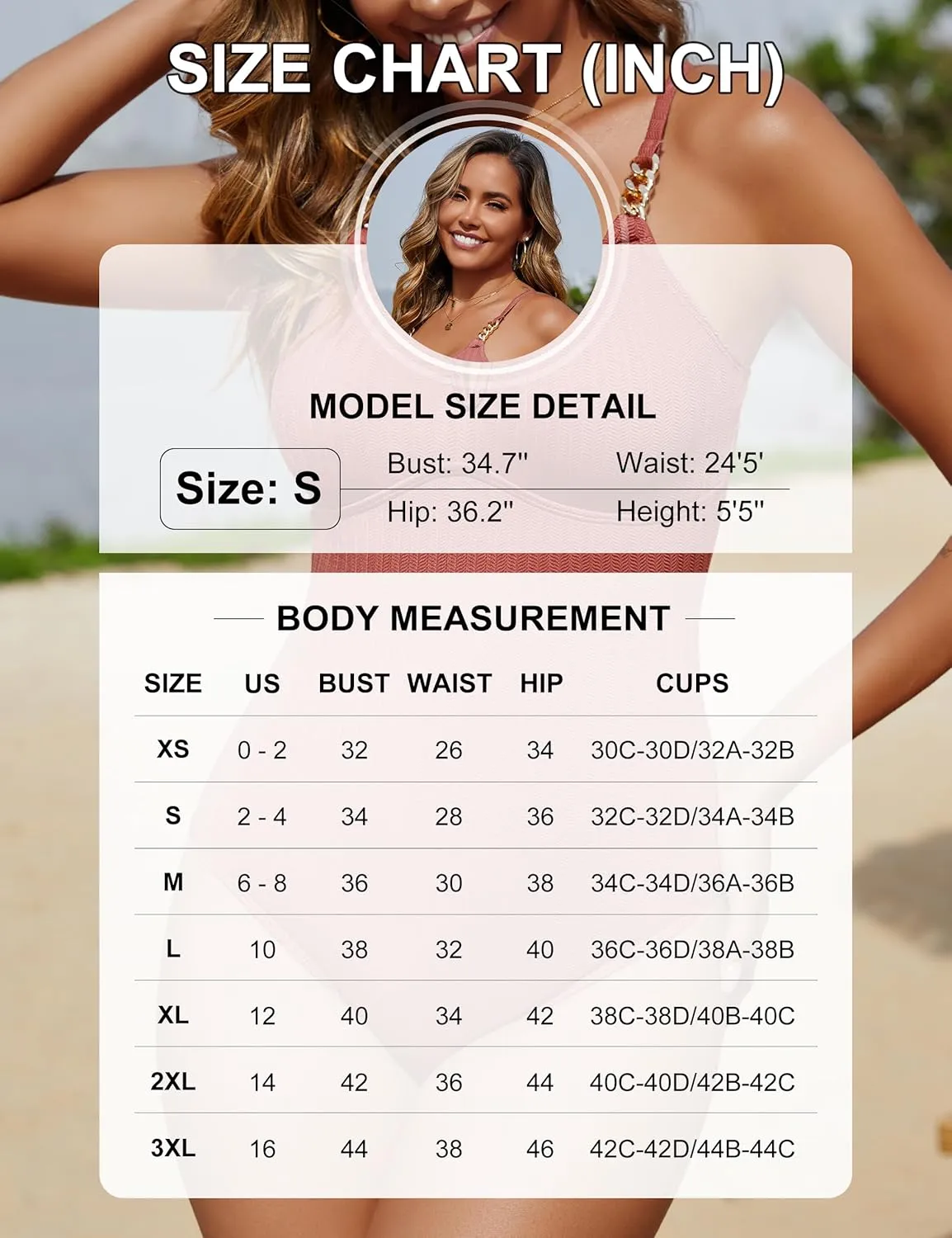 Blooming Jelly Womens One Piece Swimsuit V Wire Push Up Ribbed Slimming Tummy Control Bathing Suit Modest High Cut Swimwear