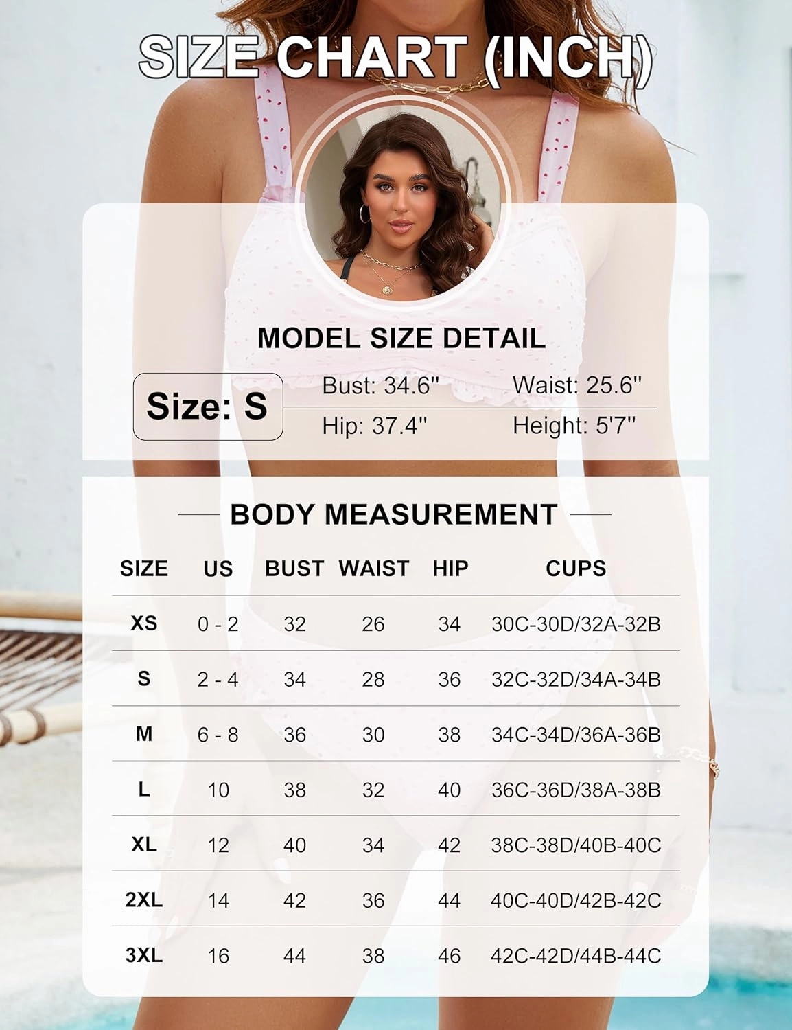Blooming Jelly Bikini Sets for Women Ruched Bandeau Ruffle High Cut Eyelet Swimsuit 2 Piece Adjustable Strap Bathing Suits