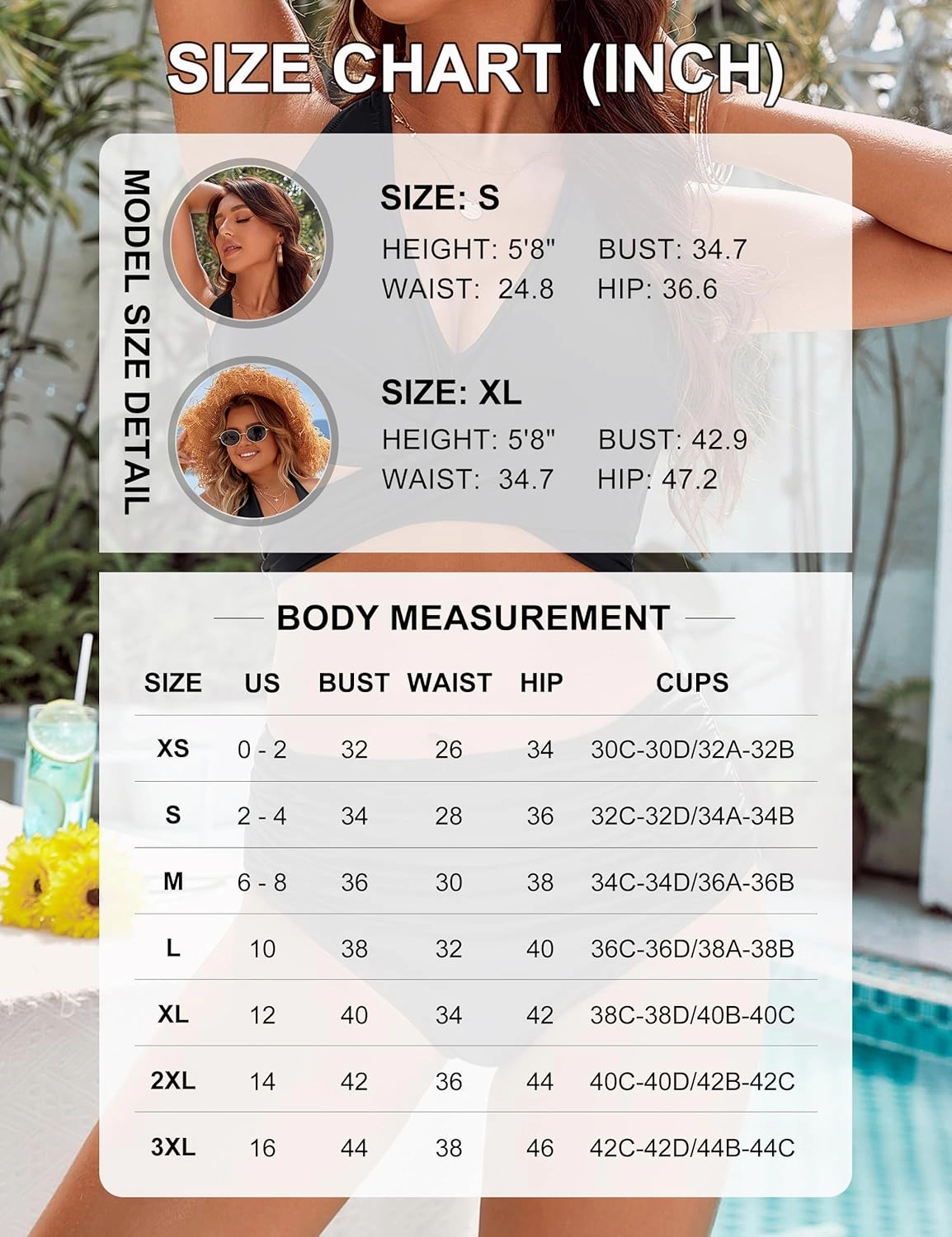 Blooming Jelly Womens Tummy Control Bathing Suits Modest High Waisted Bikini Sets Cute Halter 2 Piece Swim Suits 2025
