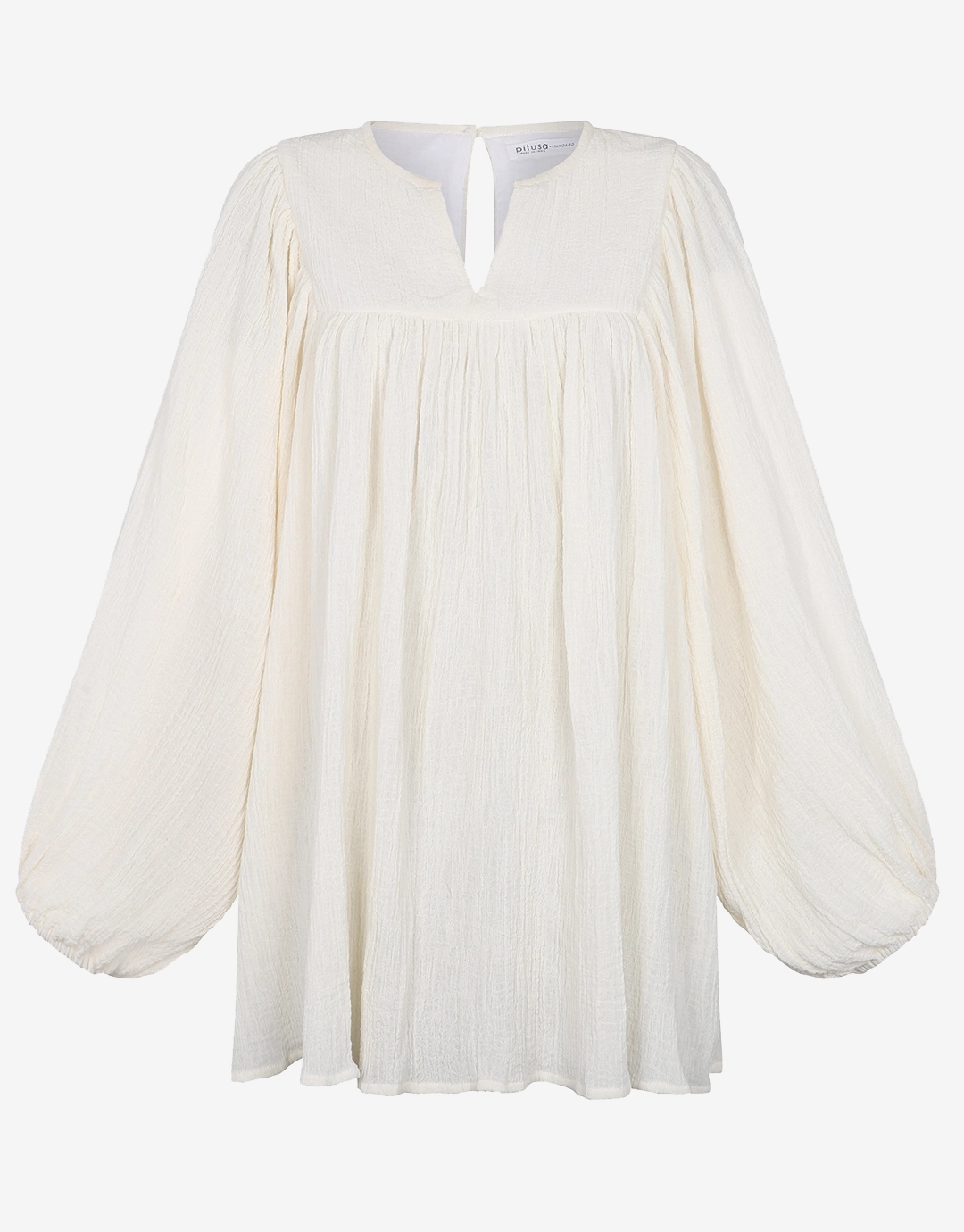 Boho Sleeve Mini Dress - White
