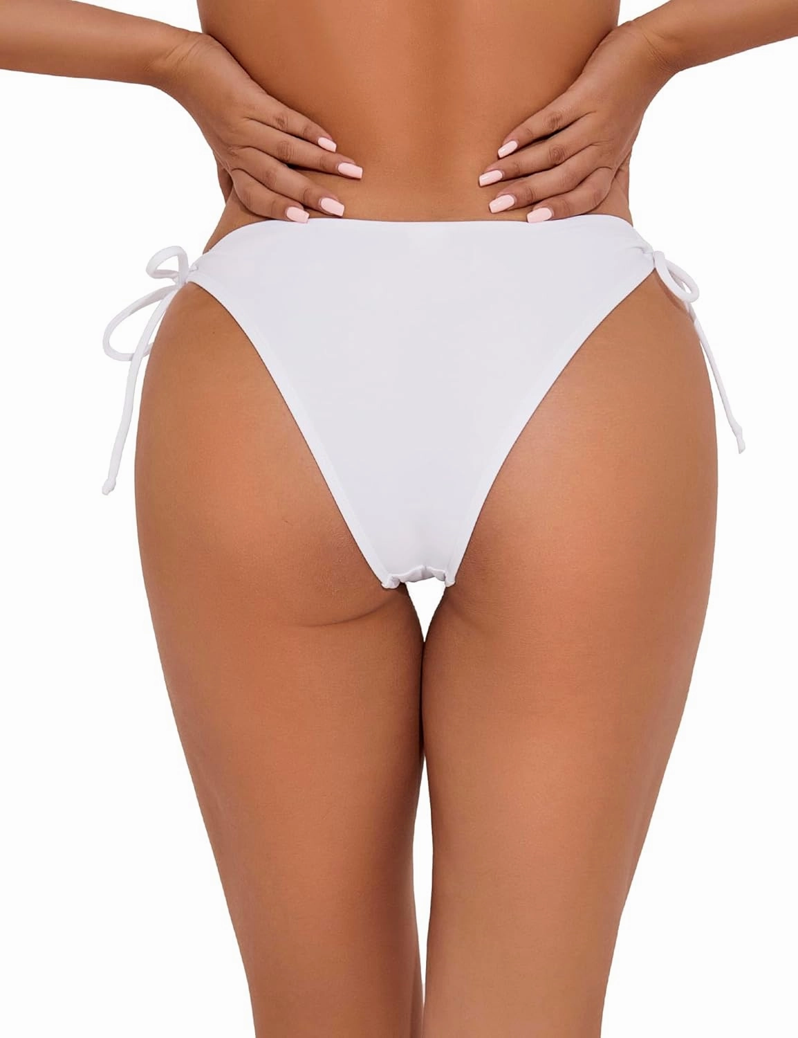 Bonneuitbebe Bikini Bottoms for Women Tie Side Bathing Suit Bottom with Minimal Coverage Cheeky Brazilian Swimwear Bottom