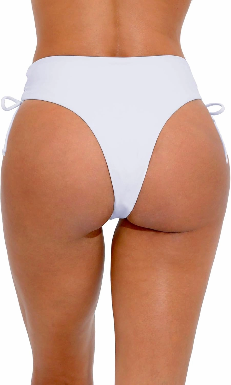 Bonneuitbebe Women's Tie Side Bikini Bottom Cheeky Brazilian Swimwear Bottom with Minimal Coverage