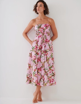 Botanique Dress - Tangy Pink